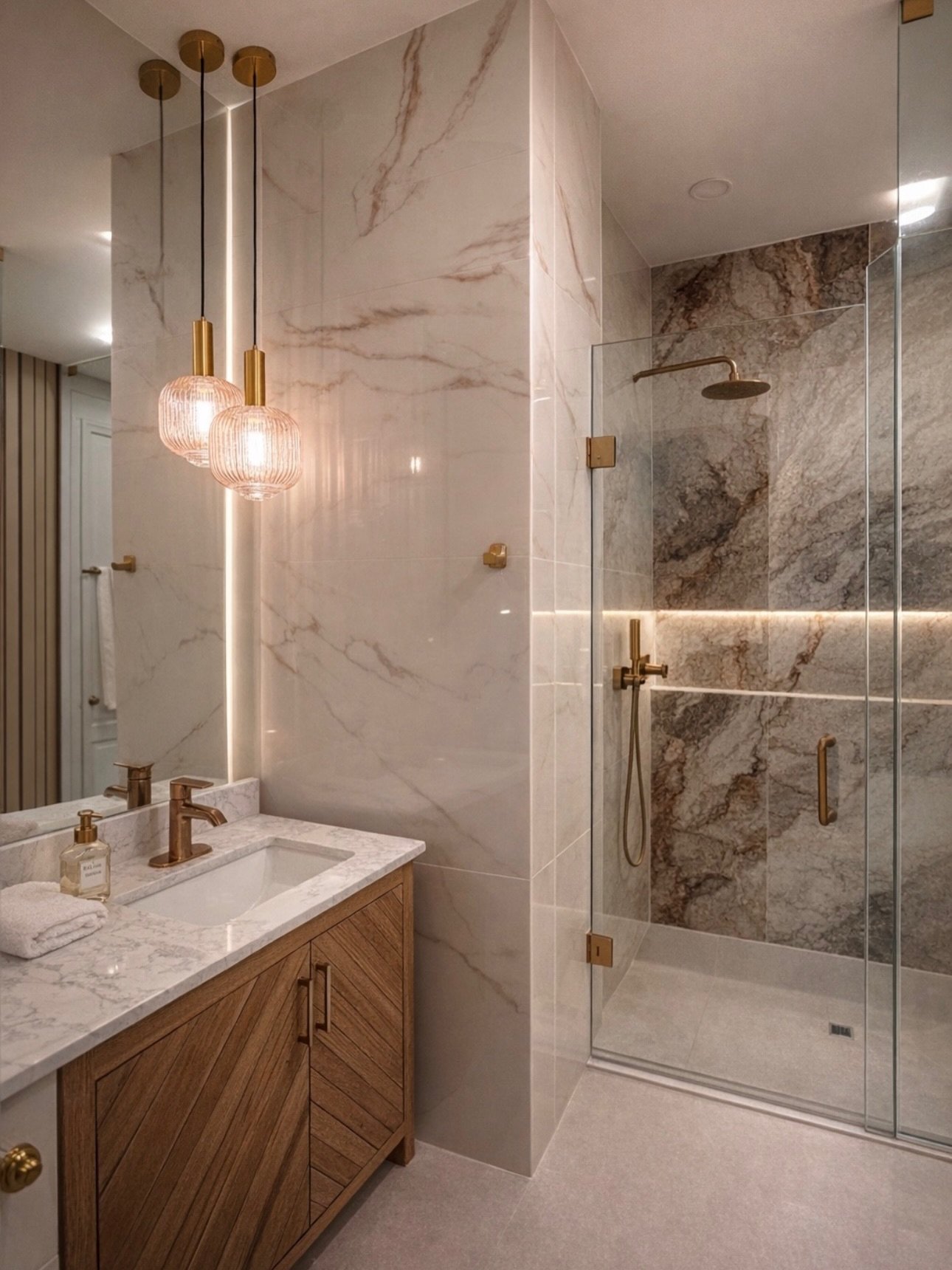 Luxury marble bathroom